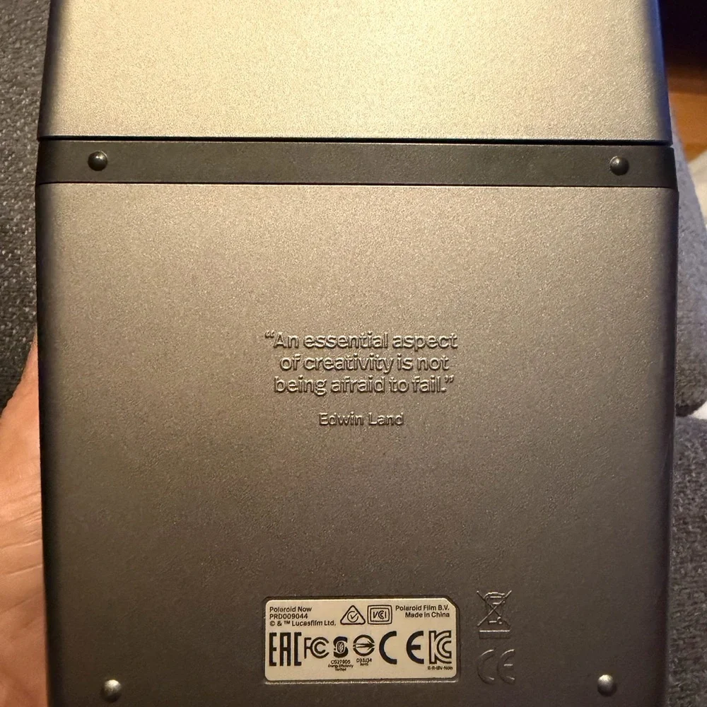 Polaroid Gray Instant Camera StarWars The Mandalorian special edition.